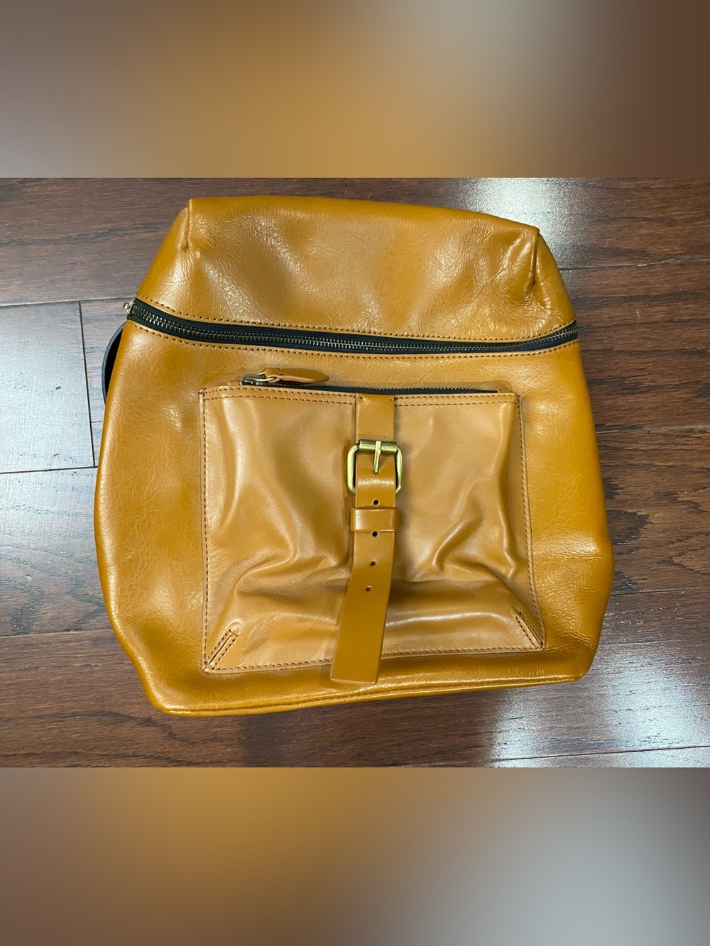 Kelsi Dagger brown leather backpack